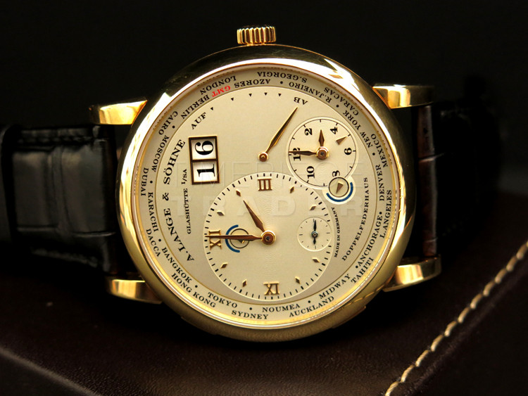 A. Lange & Sohne Lange 1 Time Zone 116.021 18k Yellow Gold Manual Winding A. Lange & Sohne Lange 1 Time Zone 116.021 18k Yellow Gold Manual Winding