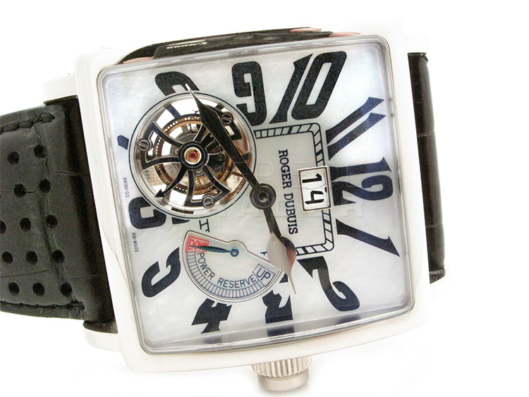 Roger Dubuis Golden Square Flying Tourbillon G40 030 N1.63 18k White Gold Manual Hand Winding Roger Dubuis Golden Square Flying Tourbillon G40 030 N1.63 18k White Gold Manual Hand Winding