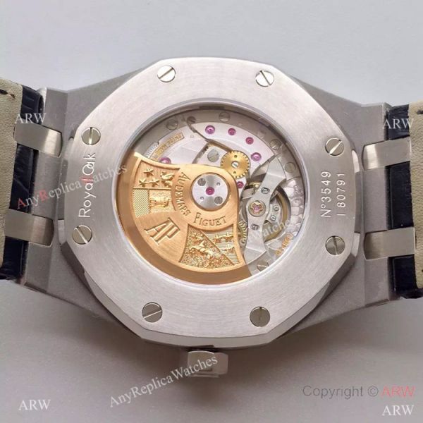 Replica JF Audemars Piguet Royal Oak Ss Black Leather Bracelet AAA Grade Replica Watches Sale Replica JF Audemars Piguet Royal Oak Ss Black Leather Bracelet AAA Grade Replica Watches Sale