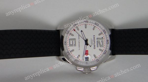 Replica Chopard Gran turismo Watch XL Gray Dial w/rubber band Replica Chopard Gran turismo Watch XL Gray Dial w/rubber band
