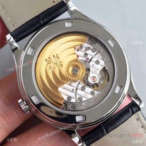 Copy Swiss Patek Philippe Cal.324 S C Watch SS Black Dial Copy Swiss Patek Philippe Cal.324 S C Watch SS Black Dial