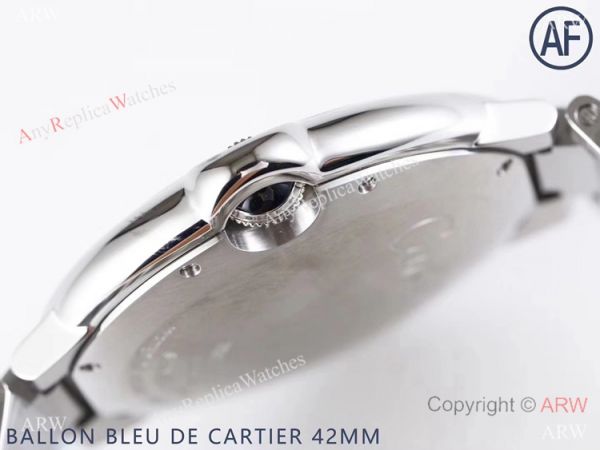 Super High AAA Replica Cartier Ballon Bleu De 42mm Watch Black Dial Stainless Steel Super High AAA Replica Cartier Ballon Bleu De 42mm Watch Black Dial Stainless Steel
