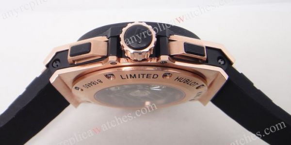 Hublot KING POWER GOLD 48mm Bezel in Red Gold and Black Rubber Hublot KING POWER GOLD 48mm Bezel in Red Gold and Black Rubber