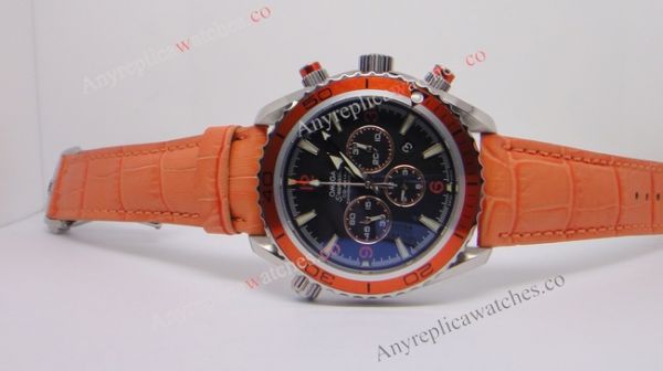 Omega Seamaster Co-Axial Omega Planet Ocean Replica Orange Chronograph Watch Omega Seamaster Co-Axial Omega Planet Ocean Replica Orange Chronograph Watch