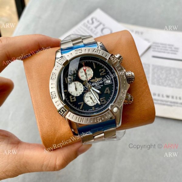 Best Copy Breitling Super Avenger II Watch White Dial Leather Band Best Copy Breitling Super Avenger II Watch White Dial Leather Band