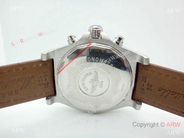 Replica Breitling Super Avenger II White Dial Brown Leather Band Watch Replica Breitling Super Avenger II White Dial Brown Leather Band Watch
