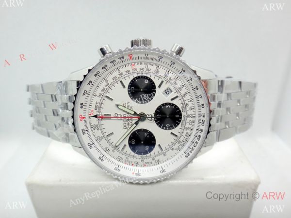 SWISS GRADE Breitling Navitimer 7750 Replica Watch SS Black Sub-dials SWISS GRADE Breitling Navitimer 7750 Replica Watch SS Black Sub-dials