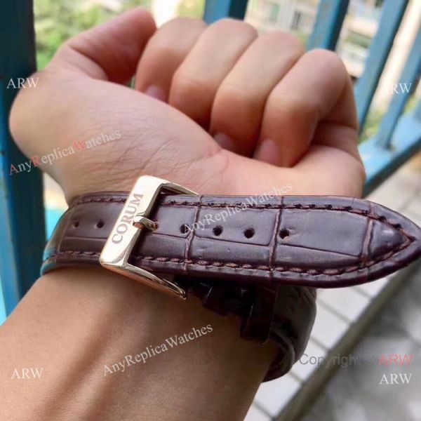 Corum Skeleton Golden Bridge Rose Gold Black Leather Strap Watch Corum Skeleton Golden Bridge Rose Gold Black Leather Strap Watch