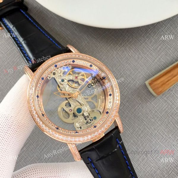 Copy Golden Bridge Corum Watch Diamond Bezel Rose Gold Copy Golden Bridge Corum Watch Diamond Bezel Rose Gold