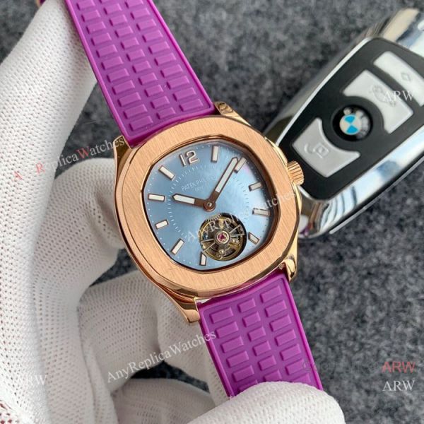 Copy Replica Patek Philippe Tourbillon Women Watch SS MOP Dial Copy Replica Patek Philippe Tourbillon Women Watch SS MOP Dial
