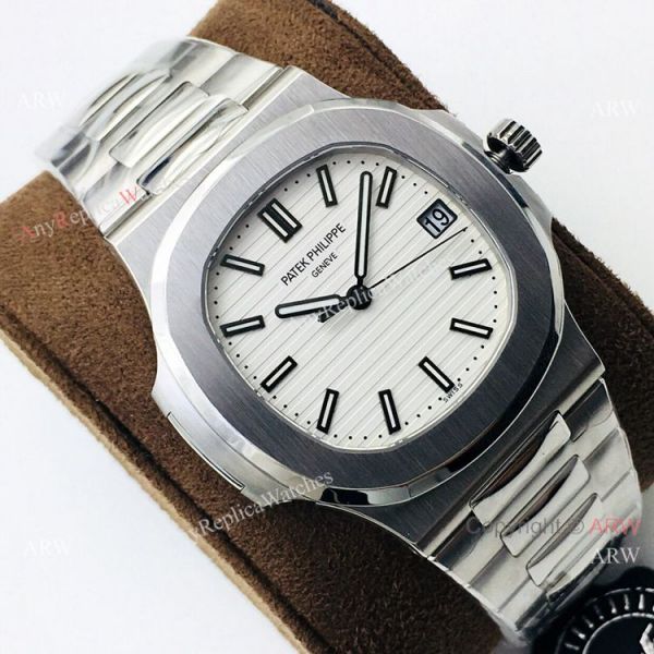 Highest Quality Swiss Patek Philippe Nautilus PPF V4 White Dial Watch 40mm Highest Quality Swiss Patek Philippe Nautilus PPF V4 White Dial Watch 40mm
