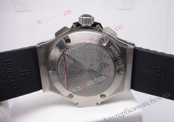 Replica Hublot Big Bang Watch SS Black Chronograph Japan Movement Replica Hublot Big Bang Watch SS Black Chronograph Japan Movement