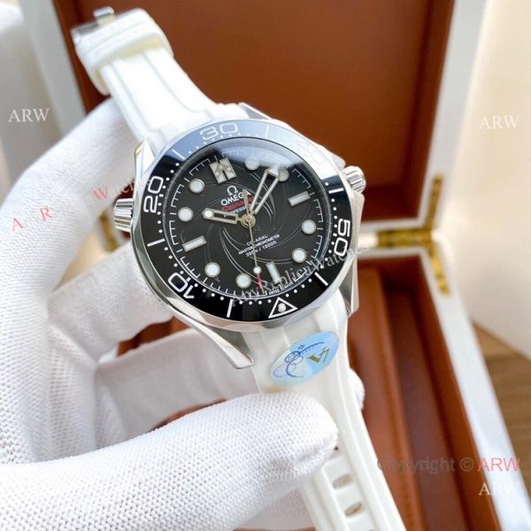 Copy Omega Seamaster 300m Limited Edition Watch White Rubber Strap Copy Omega Seamaster 300m Limited Edition Watch White Rubber Strap