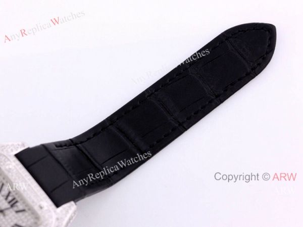 AAA Copy Cartier Santos De Iced Out Watch Automatic Movement AAA Copy Cartier Santos De Iced Out Watch Automatic Movement