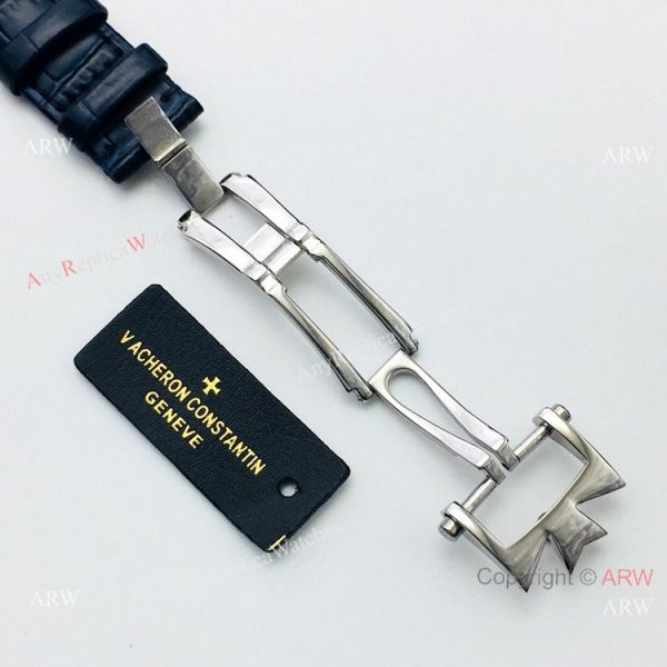 Grade 1A Copy Vacheron Constantin Fiftysix Watch Blue Dial Leather Strap Grade 1A Copy Vacheron Constantin Fiftysix Watch Blue Dial Leather Strap