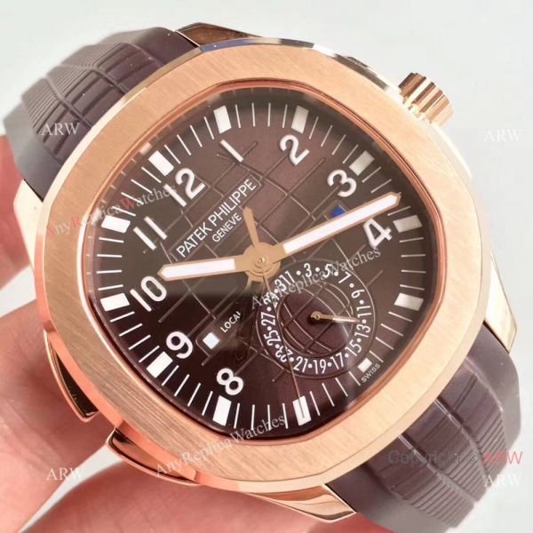 Copy Swiss Patek Philippe Aquanaut Travel Time Rose Gold Brown Watch Copy Swiss Patek Philippe Aquanaut Travel Time Rose Gold Brown Watch