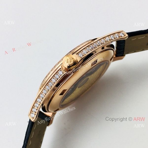 Swiss Grade 1 Patek Philippe Calatrava V2 Cal.9015 Watch Rose Gold Diamond 38mm Swiss Grade 1 Patek Philippe Calatrava V2 Cal.9015 Watch Rose Gold Diamond 38mm
