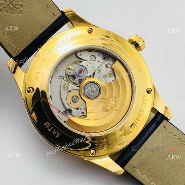 PPF Swiss Patek Philippe Annual Calendar Complications watch Gold and White PPF Swiss Patek Philippe Annual Calendar Complications watch Gold and White