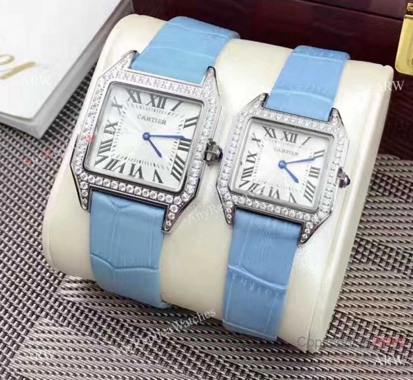 High Quality Cartier Santos Diamond Replica Watch Lover watch High Quality Cartier Santos Diamond Replica Watch Lover watch
