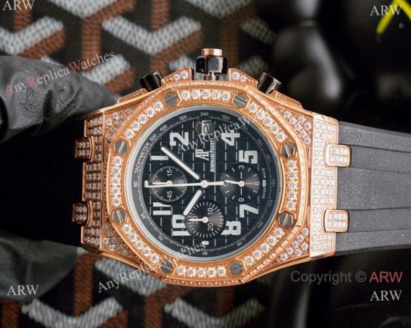 Replica Audemars Piguet Royal Oak Offshore Watch Rose Gold Iced Out Replica Audemars Piguet Royal Oak Offshore Watch Rose Gold Iced Out