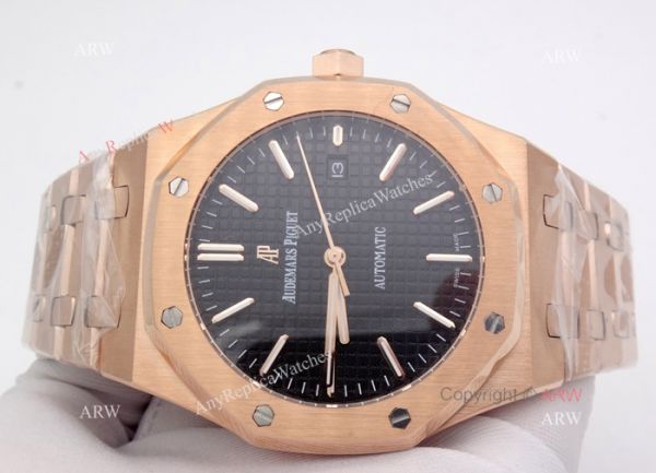 Replica Audemars Piguet Watches For Sale Royal Oak Rose Gold Black Dial Watch Replica Audemars Piguet Watches For Sale Royal Oak Rose Gold Black Dial Watch