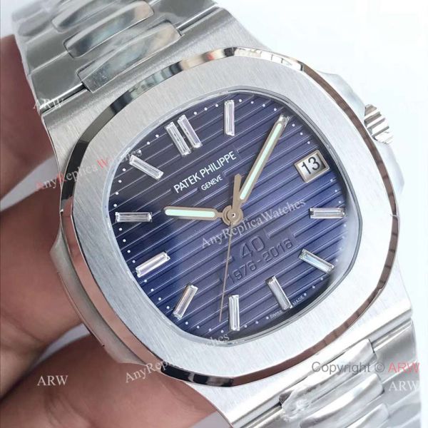 Copy Swiss Patek Philippe Nautilus 40th Anniversary Blue Dial Watch Copy Swiss Patek Philippe Nautilus 40th Anniversary Blue Dial Watch