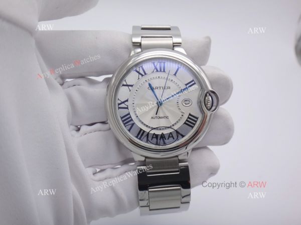 42mm Cartier Ballon Bleu Copy Watch Silver Steel QUARTZ Movement 42mm Cartier Ballon Bleu Copy Watch Silver Steel QUARTZ Movement