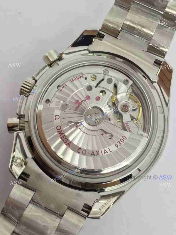 Copy Swiss Omega Speedmaster Watch SS Blue Chronograph 9300 Copy Swiss Omega Speedmaster Watch SS Blue Chronograph 9300