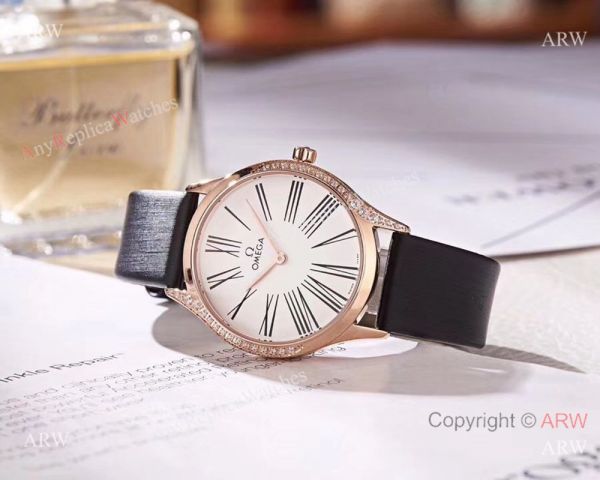 2018 Copy Omega De Ville Tresor Lady Watch Rose Gold Case 2018 Copy Omega De Ville Tresor Lady Watch Rose Gold Case
