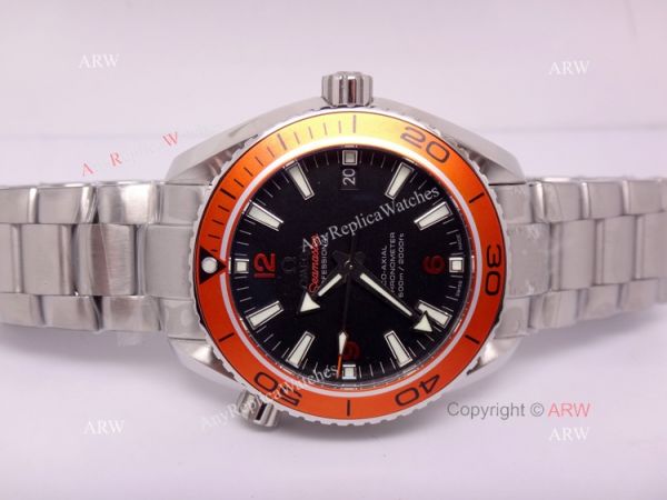 Swiss Replica Omega Seamaster Co-Axial Watch SS Orange Swiss Replica Omega Seamaster Co-Axial Watch SS Orange