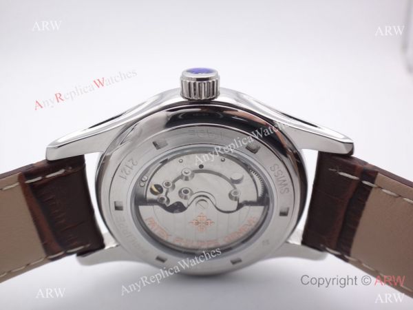 Best Patek Philippe Replica Automatic Watch Stainless Steel / Brown Leather Strap Best Patek Philippe Replica Automatic Watch Stainless Steel / Brown Leather Strap