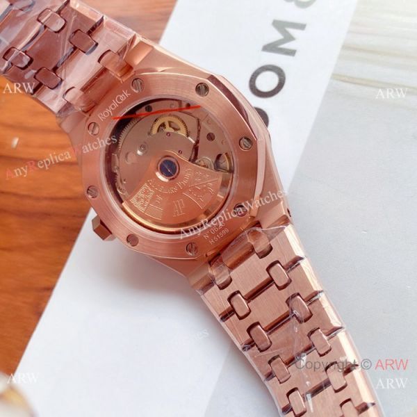 Copy Audemars Piguet Royal Oak Black Dial Rose Gold Watches 37mm Women Copy Audemars Piguet Royal Oak Black Dial Rose Gold Watches 37mm Women