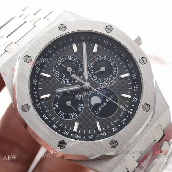 Audemars Piguet Royal Oak Perpetual Calendar Replica Watch Stainless Steel Black Dial 41mm Audemars Piguet Royal Oak Perpetual Calendar Replica Watch Stainless Steel Black Dial 41mm