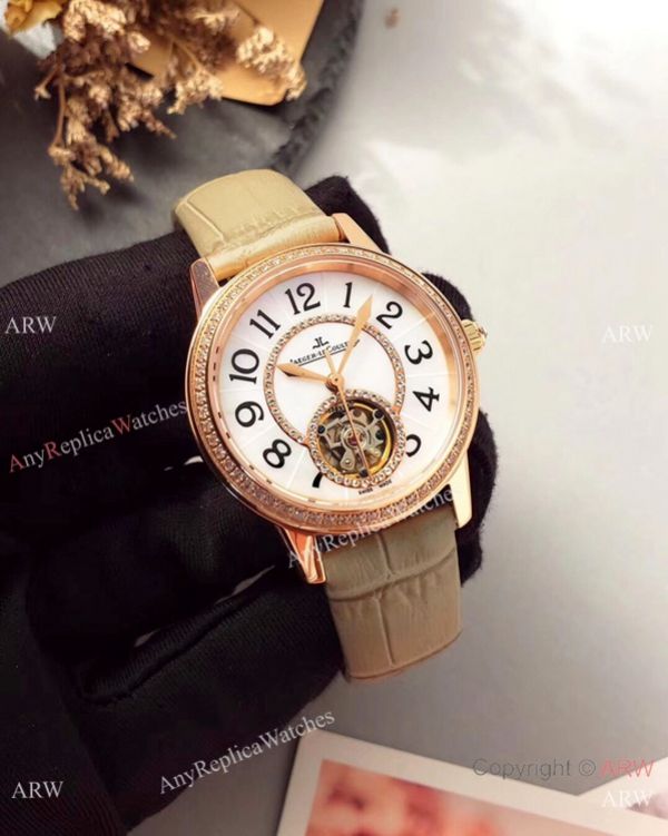New Copy Jaeger-LeCoultre Tourbillon Lady watches Rose Gold Diamonds New Copy Jaeger-LeCoultre Tourbillon Lady watches Rose Gold Diamonds