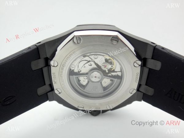 Solid Black Audemars Piguet Royal Oak Offshore Automatic Watch Solid Black Audemars Piguet Royal Oak Offshore Automatic Watch