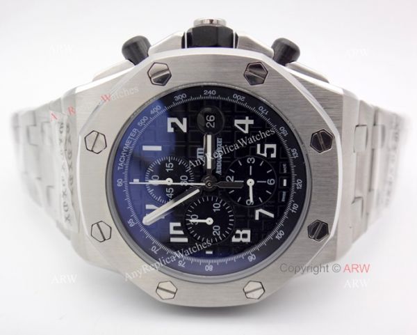 Audemars Piguet Replica Watch Black Chronograph Stainless Steel Audemars Piguet Replica Watch Black Chronograph Stainless Steel