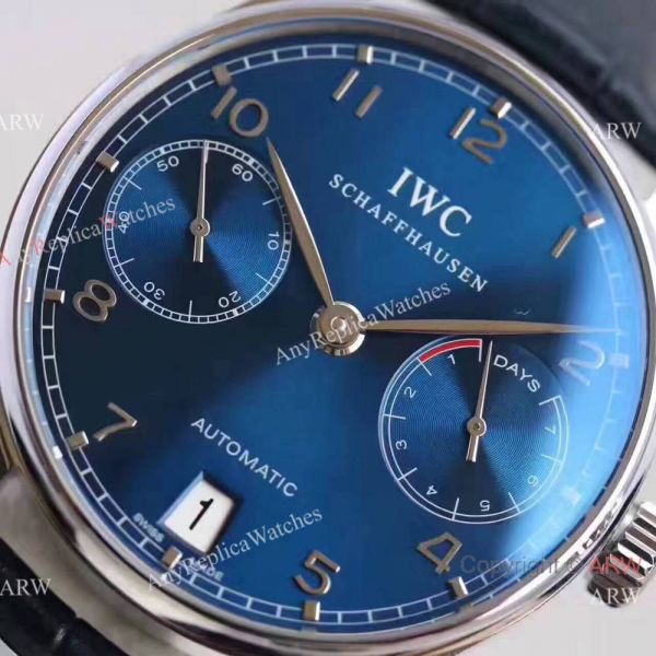 Replica IWC Portugieser 7 days power reserve Watch Blue Dial w/ folding Clasp Replica IWC Portugieser 7 days power reserve Watch Blue Dial w/ folding Clasp