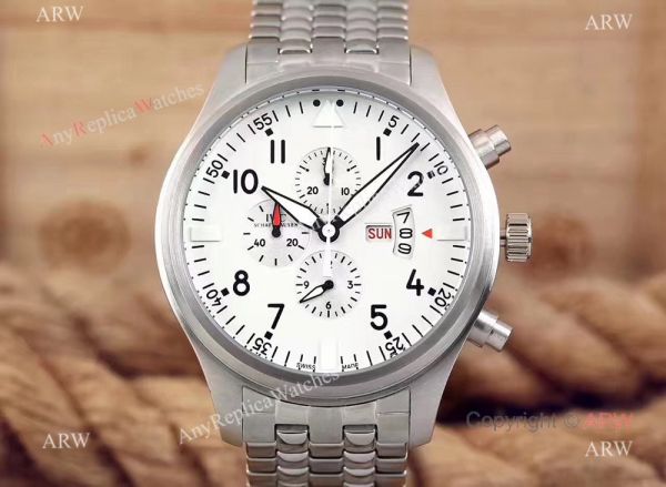 Replica Iwc Pilot Spitfire Chronograph Stainless Steel White Dial Watch For Sale Replica Iwc Pilot Spitfire Chronograph Stainless Steel White Dial Watch For Sale