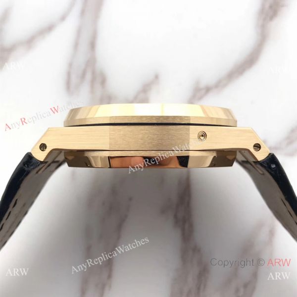 Audemars Piguet Royal Oak Perpetual Calendar Replica Moon Watch Black Leather Strap Audemars Piguet Royal Oak Perpetual Calendar Replica Moon Watch Black Leather Strap