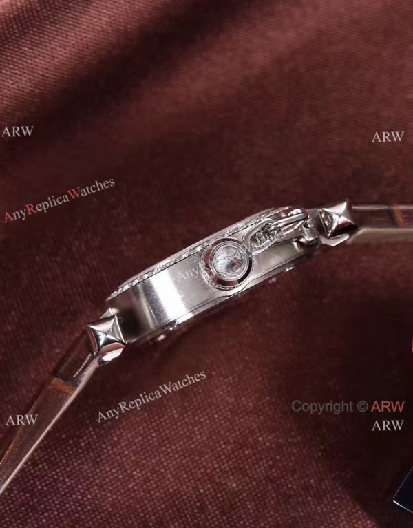 Replica Cartier Pasha SS Diamond Bezel Purple Strap Watch Ladies 28mm Replica Cartier Pasha SS Diamond Bezel Purple Strap Watch Ladies 28mm