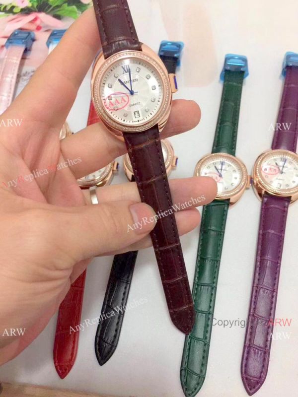 Japan Quartz Replica Cle de Cartier Lady Watch Rose Gold Pink Version Japan Quartz Replica Cle de Cartier Lady Watch Rose Gold Pink Version