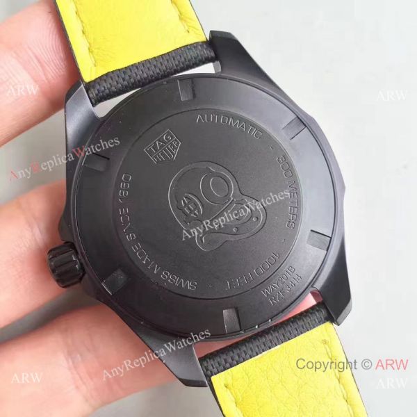 Swiss Grade Copy TAG HEUER Aquaracer Calibre 5 Black Steel 43mm Watch Swiss Grade Copy TAG HEUER Aquaracer Calibre 5 Black Steel 43mm Watch