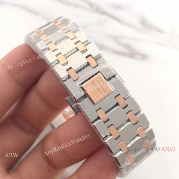 New Audemars Piguet Royal Oak Extra Thin 2-Tone Rose Gold White Watch 39mm New Audemars Piguet Royal Oak Extra Thin 2-Tone Rose Gold White Watch 39mm