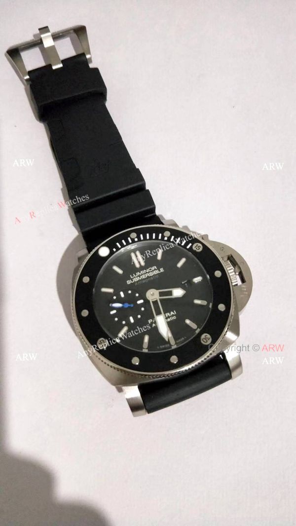 Copy Panerai Luminor Submersible Black Bezel Watch PAM1389 Copy Panerai Luminor Submersible Black Bezel Watch PAM1389