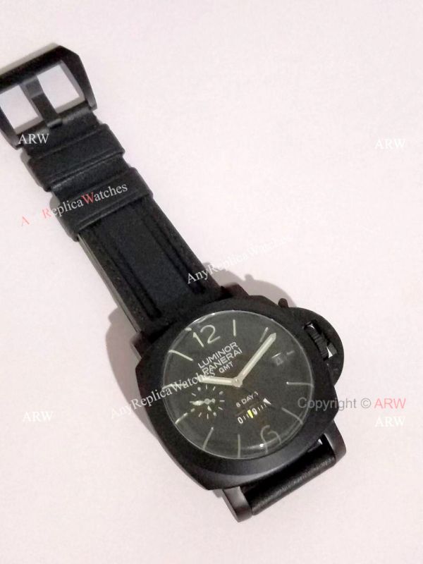 New Panerai PAM 233 Luminor GMT 8 Days Black Steel Case Watch New Panerai PAM 233 Luminor GMT 8 Days Black Steel Case Watch