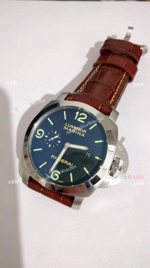 Panerai Luminor Marina PAM00312 SS Black Dial Watch Best Replica Panerai Luminor Marina PAM00312 SS Black Dial Watch Best Replica
