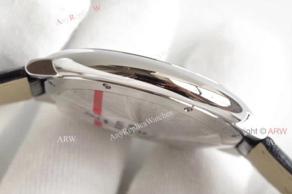 AF Factory Swiss Cartier Ballon Bleu White Dial Black Leather Strap Watch AF Factory Swiss Cartier Ballon Bleu White Dial Black Leather Strap Watch