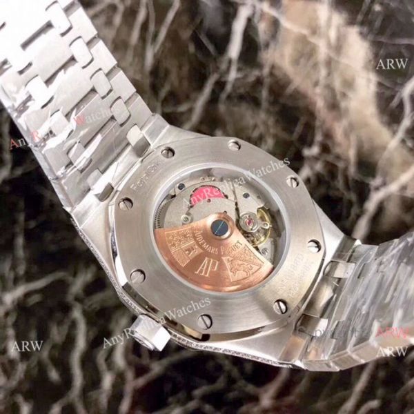 Fake Audemars Piguet Royal Oak Diamond Watches Stainless Steel Champagne Face Fake Audemars Piguet Royal Oak Diamond Watches Stainless Steel Champagne Face
