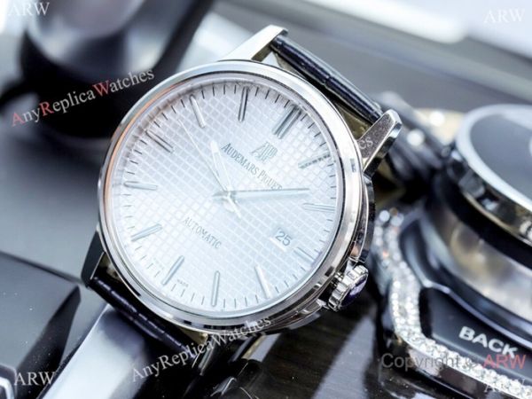 New Fake Audemars Piguet 40mm Watch SS White Dial Automatic New Fake Audemars Piguet 40mm Watch SS White Dial Automatic