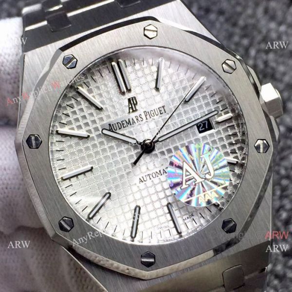 AAA Quality Audemars Piguet Royal Oak Stainless Steel Watches Silver Dial AAA Quality Audemars Piguet Royal Oak Stainless Steel Watches Silver Dial
